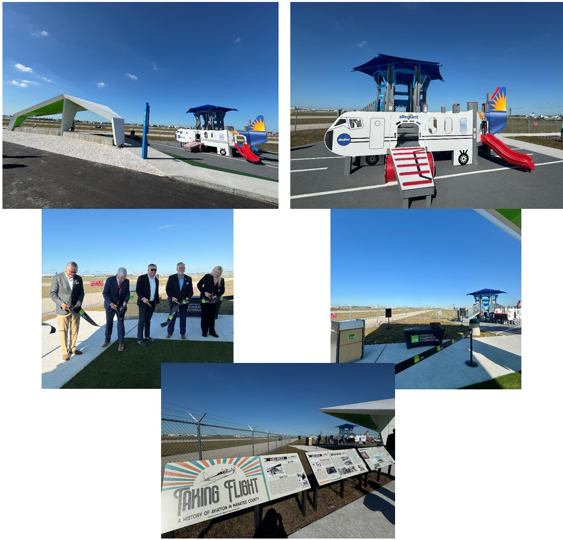 Aircraft Observation Area Ribbon Cutting
