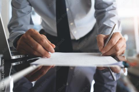 signing paperwork
